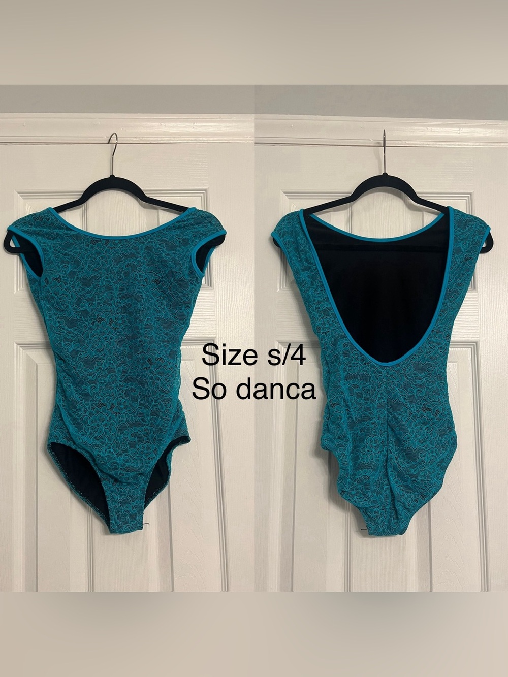 SA/4 So danca Teal Lace Dance Leotard